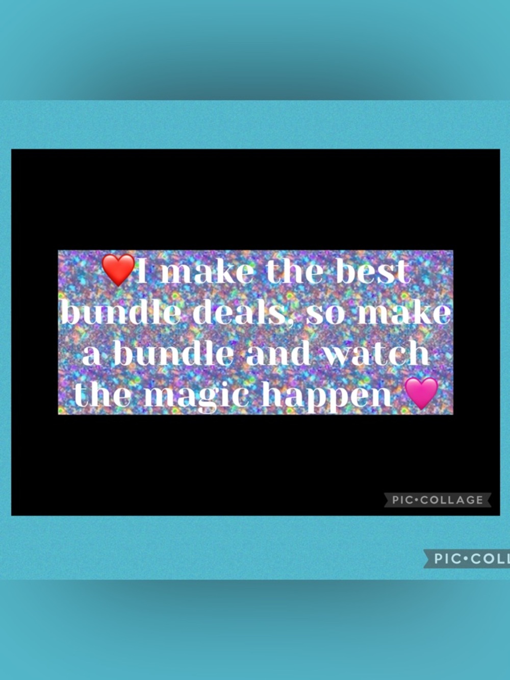 Vocal Holographic Glitter Banner with White Text